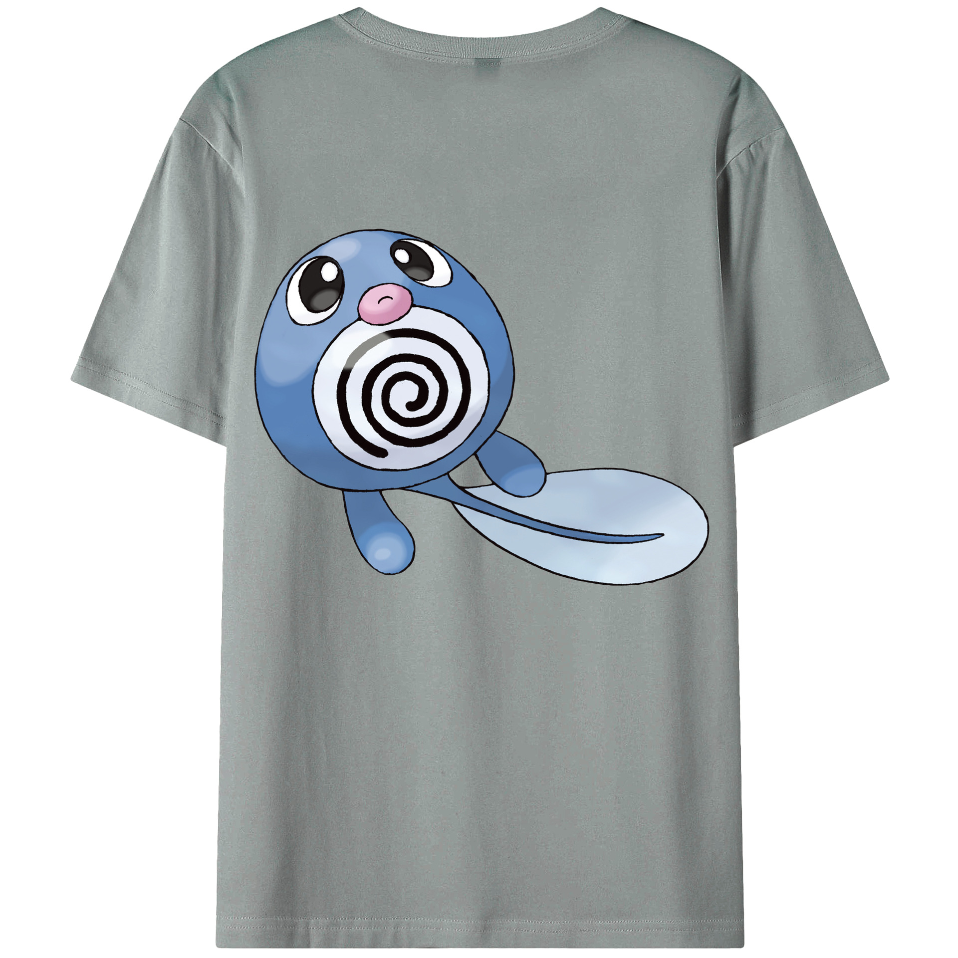 （画像用） ポケットモンスター Pokémon 綿100％ メンズ半袖Tシャツ（バックプリント） 通気性